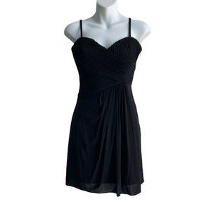 BCBG MaxAzria Sweetheart Neckline Mini  Black Dress